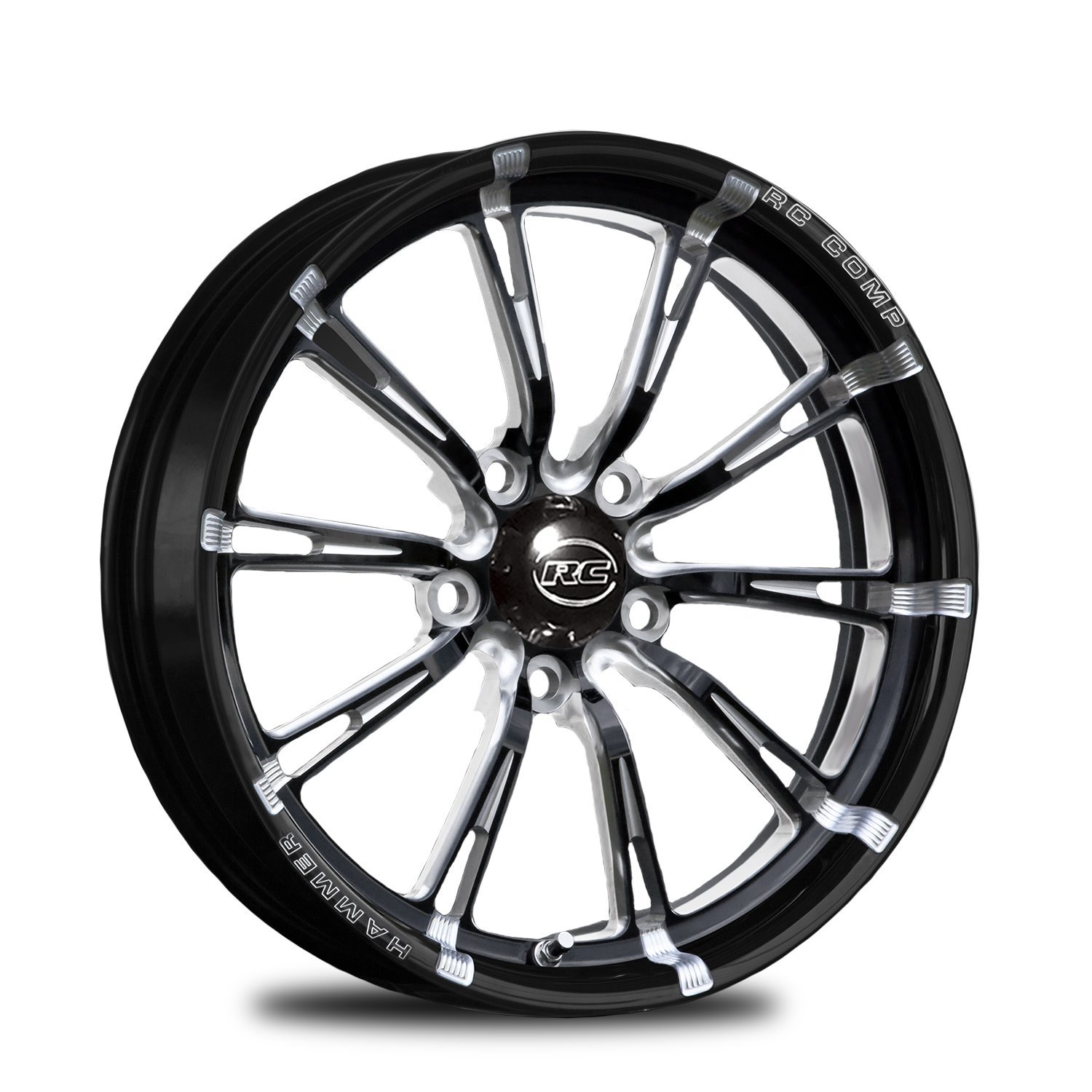 CS53511-03E Hammer Eclipse Front Wheel [Size: 15" x 3.50"] Black Anodized w/ Machined Accents