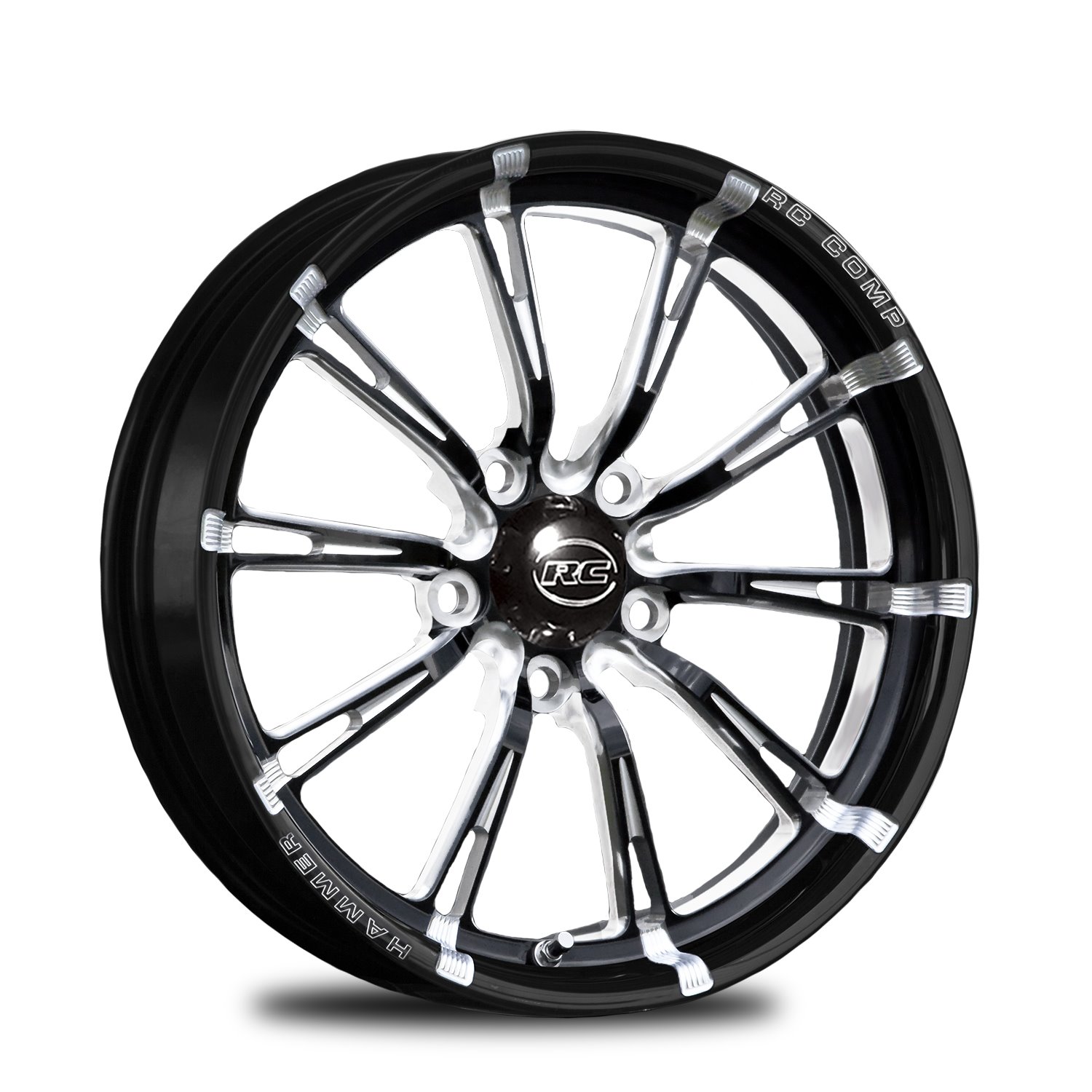 CS53511-03EP Hammer Eclipse Prism Front Wheel [Size: 15" x 3.50"] Black Anodized w/ Polished/Machined Accents