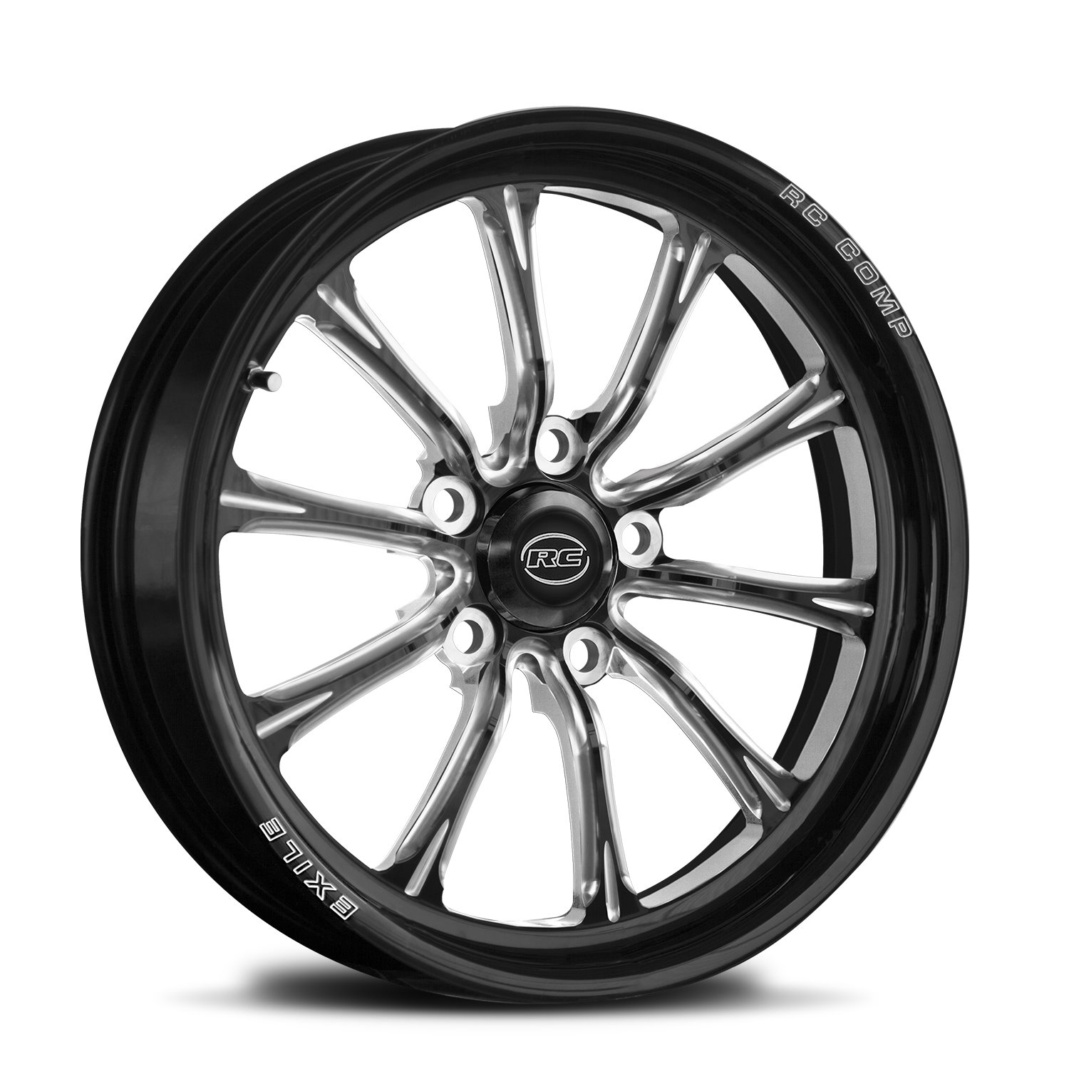 CS53511-05E Exile-S Eclipse Front Wheel [Size: 15" x 3.50"] Black Anodized w/ Machined Accents