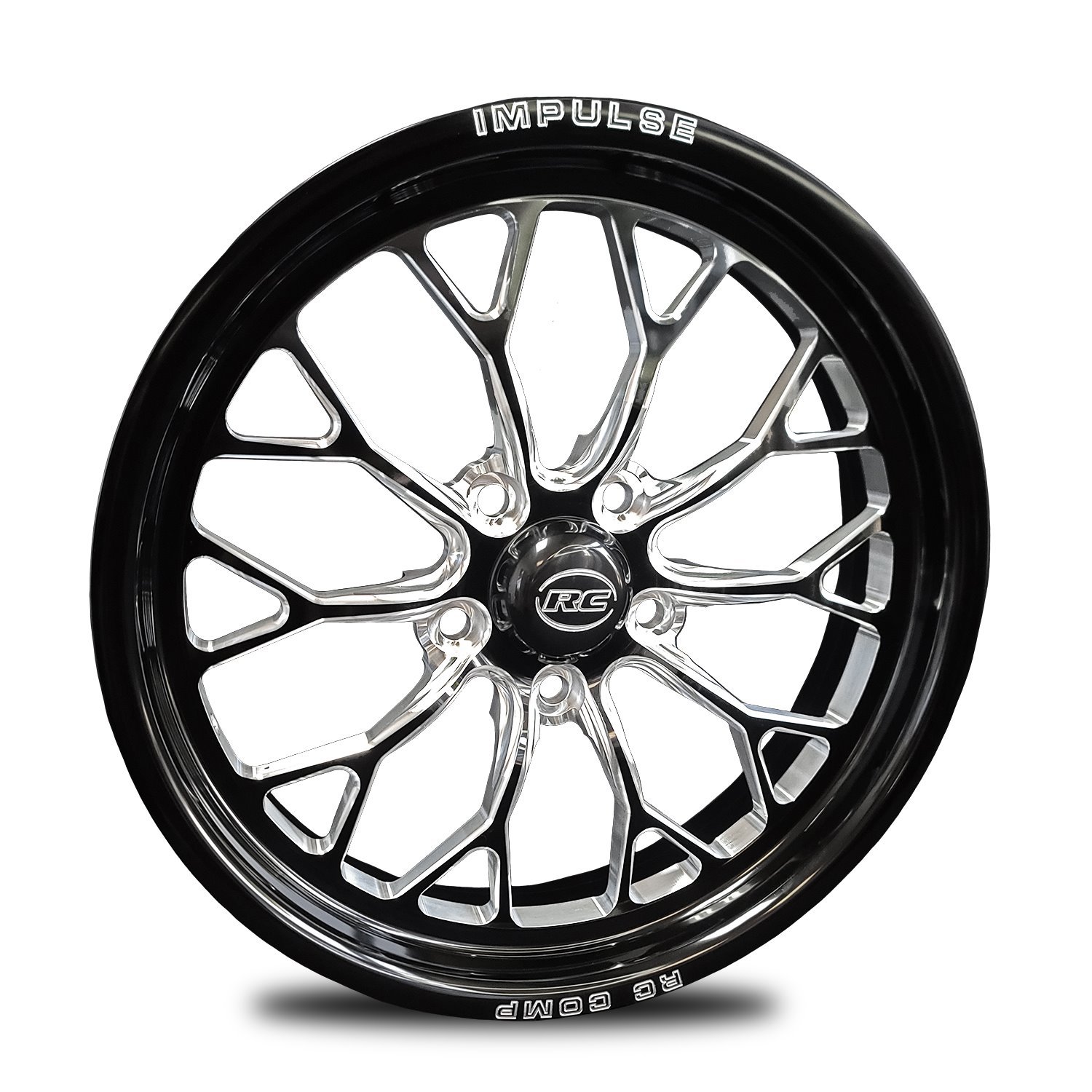 CS53513-14EP Impulse Eclipse Prism Front Wheel [Size: 15" x 3.50"] Black Anodized w/ Polished/Machined Accents