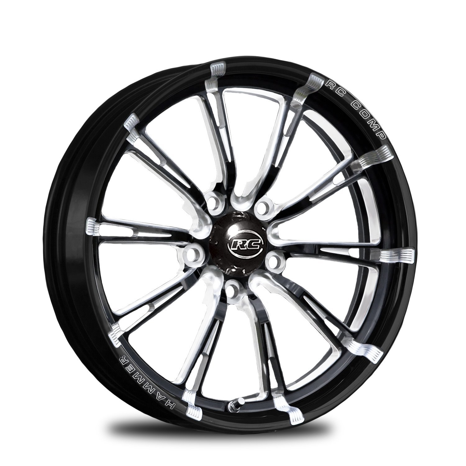 CS53531-03EP Hammer Eclipse Prism Front Wheel [Size: 15" x 3.50"] Black Anodized w/ Polished/Machined Accents