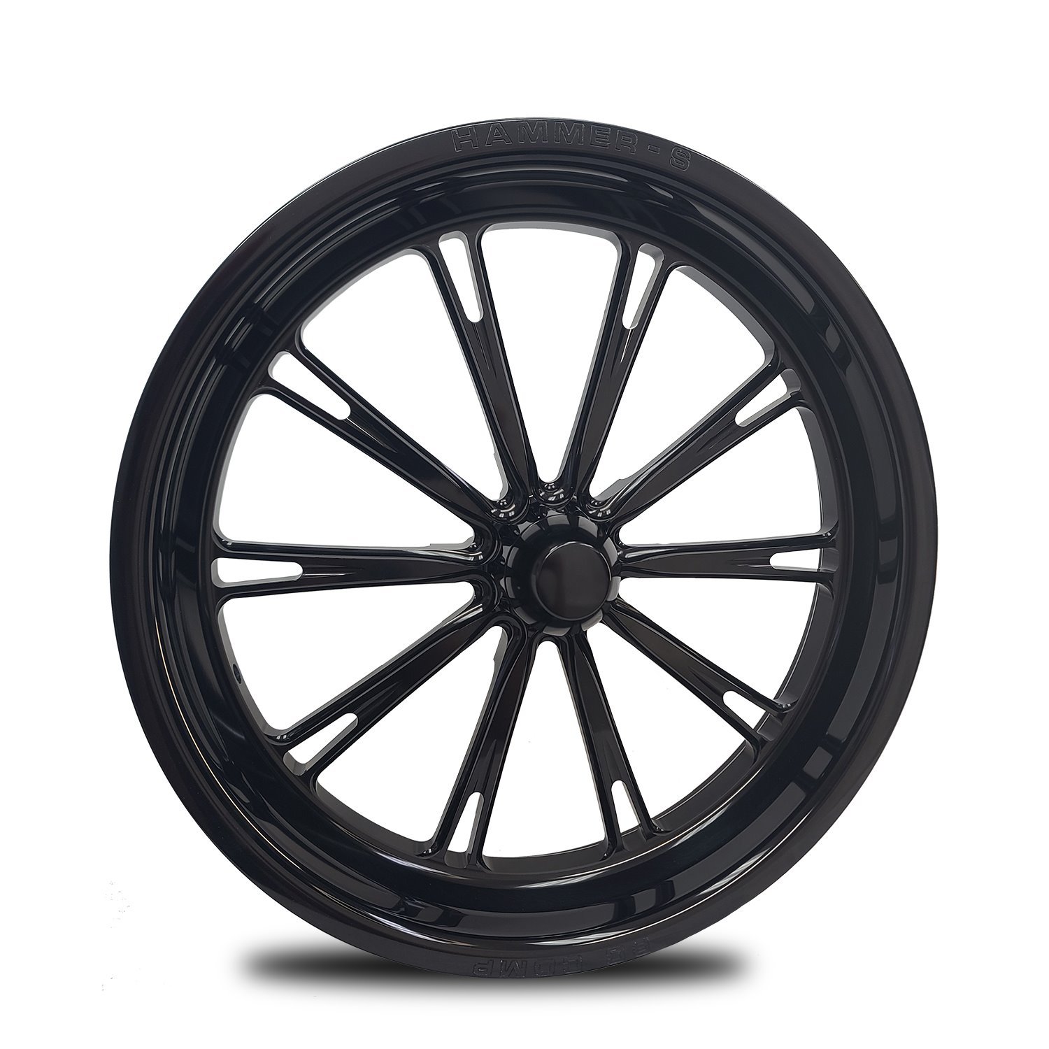 CS72234-06B Hammer-S Black Spindle-Mount Front Wheel [Size: 17" x 2.25"] Solid Black