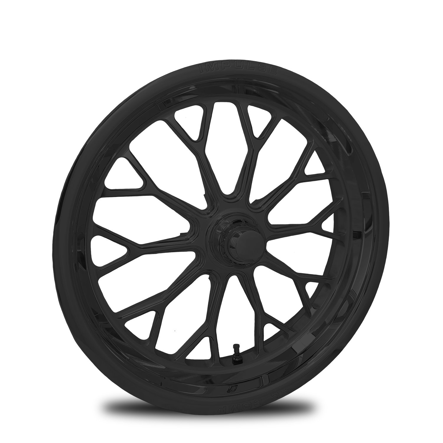 CS74004-14B Impulse Black Spindle-Mount Front Wheel [Size: 17" x 4"] Solid Black