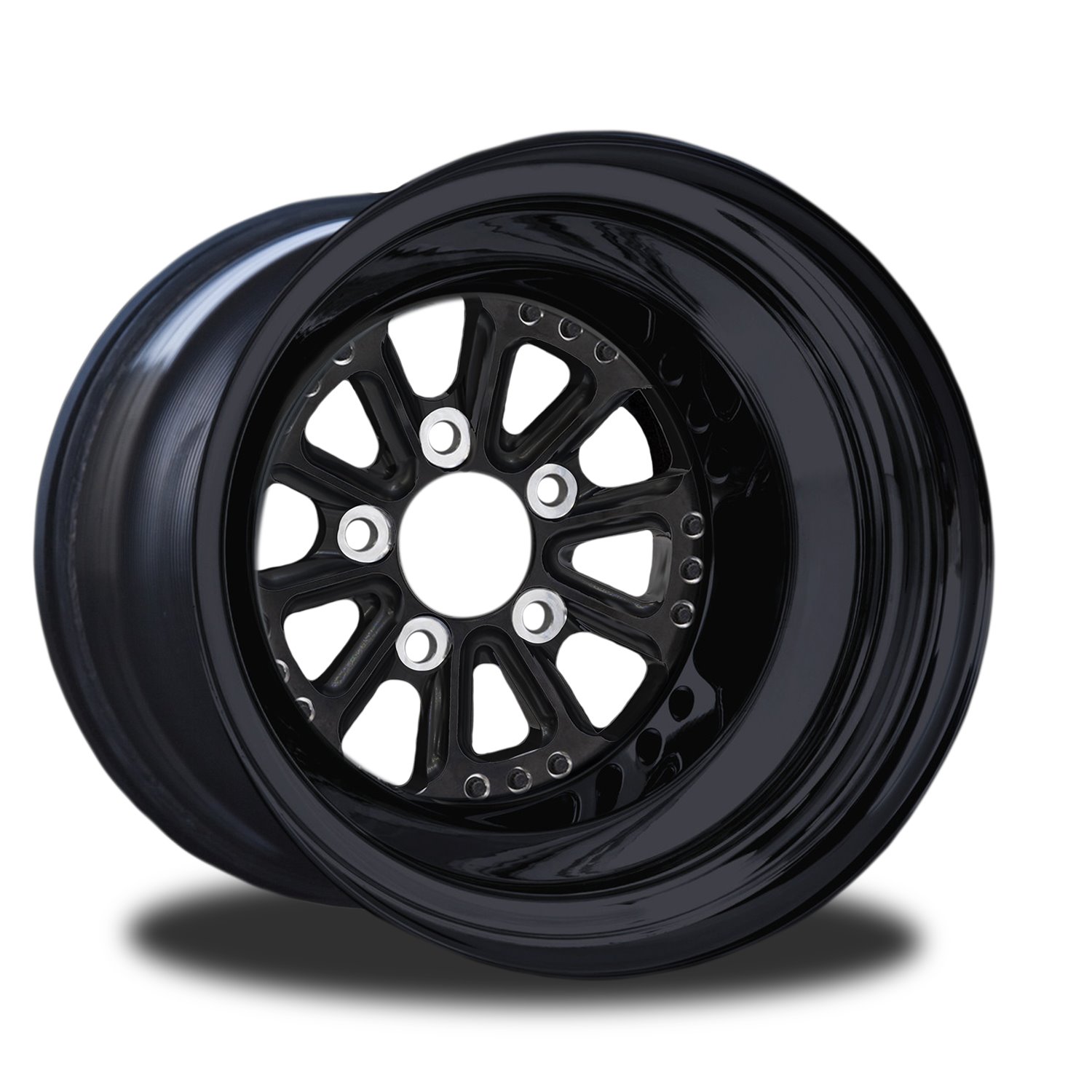 CSA552B-03B Hammer Black Non-Beadlock Rear Wheel [Size: 15" x 8"] Black Anodized w/ Black Barrel