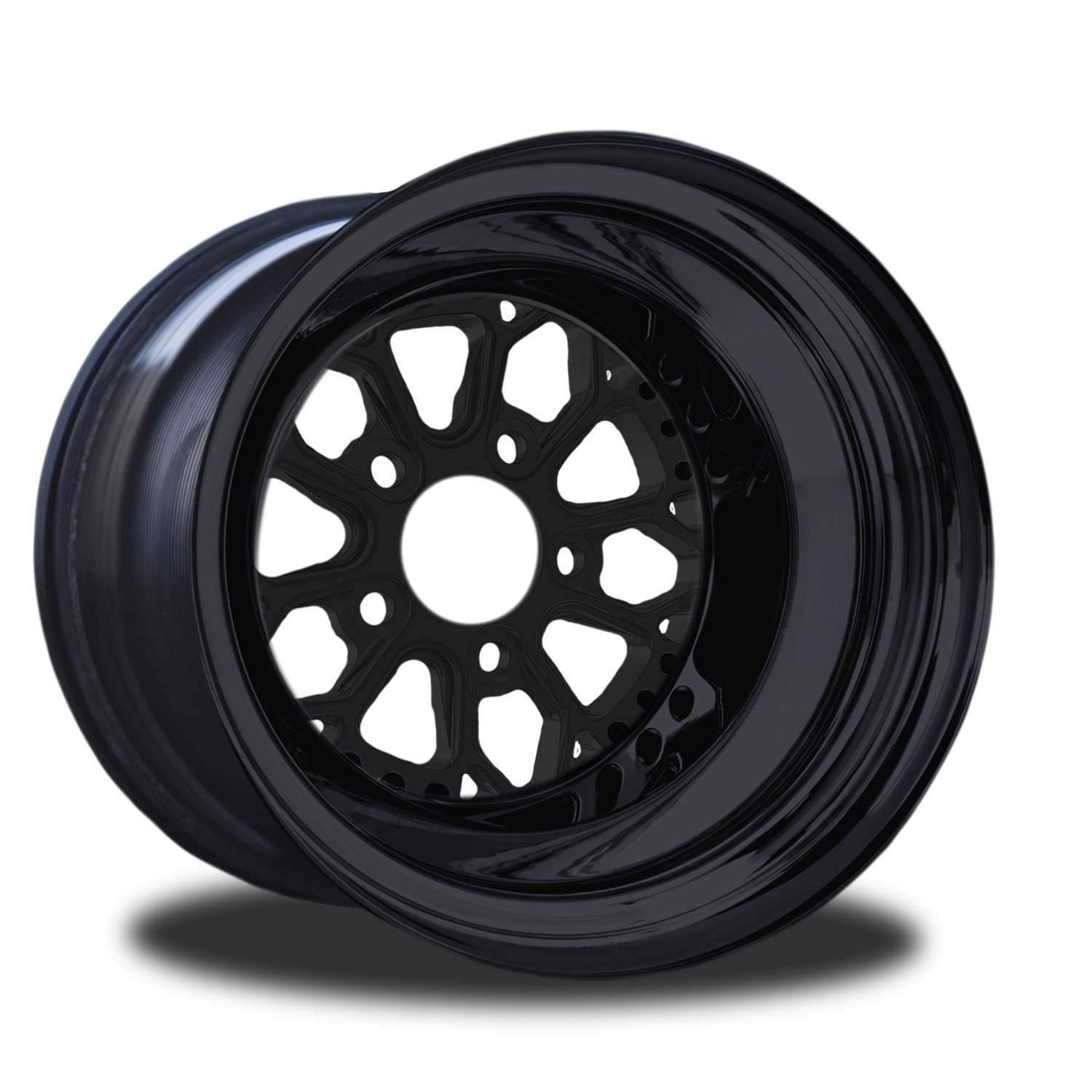 CSK502B-14B Impulse Black Non-Beadlock Rear Wheel [Size: 15" x 16"] Black Anodized w/ Black Barrel