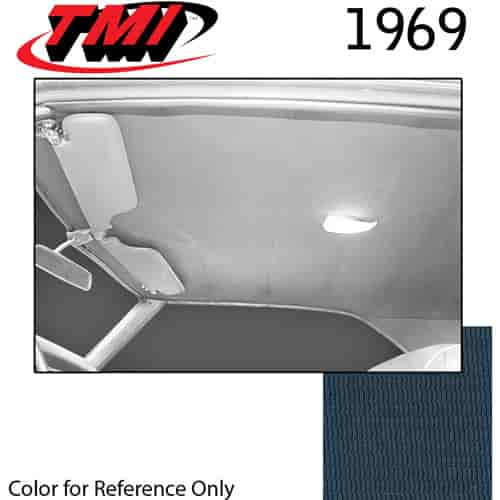 20-8058-977 DARK BLUE - 1969 COUPE HEADLINER INCLUDES