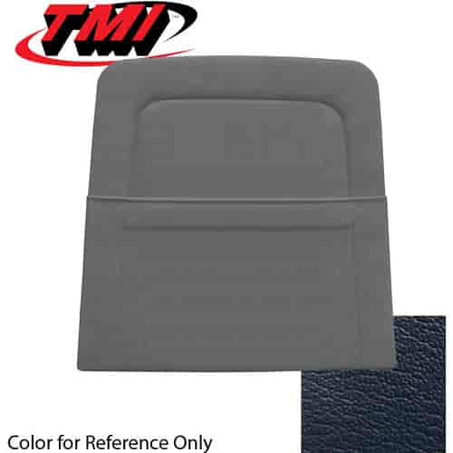 10-7429-3723 DARK BLUE - 69 MUSTANG STANDARD UPHOLSTERY COUPE CONVERTIBLE & SPORTSROOF BACK VIEW W/ POCKET