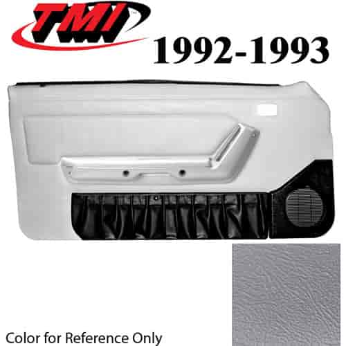 10-74102-972-972 TITANIUM GRAY 1990-92 - 1992-93 MUSTANG CONVERTIBLE DOOR PANELS POWER WINDOWS WITHOUT INSERTS