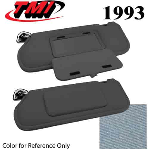21-73005-1999 ROYAL / LAPIS BLUE 1993 - 1985-93 MUSTANG SUNVISORS WITH MIRRORS STANDARD CLOTH