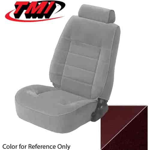 43-73203-3116-79 CANYON RED 1984-86 FD - 1983-84 MUSTANG STANDARD LOW BACK BUCKETS SEATS ONLY CLOTH W/ VINYL TRIM