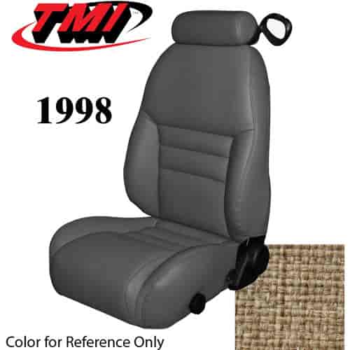 43-77728-74 1998 MUSTANG GT CONVERTIBLE FULL SET SADDLE TWEED NON-OE CLOTH UPHOLSTERY FRONT & REAR