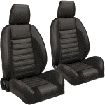 TMI 1969 Camaro Seats, Pro-Series Deluxe Comfortweave, Low-Back, Pair:  Classic Car Interior