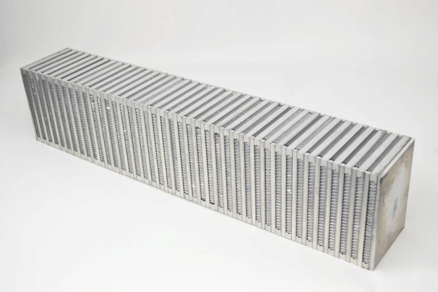 High-Performance Bar & Plate Intercooler Core, 27" x 6" x 3", Vertical Flow, Universal Core