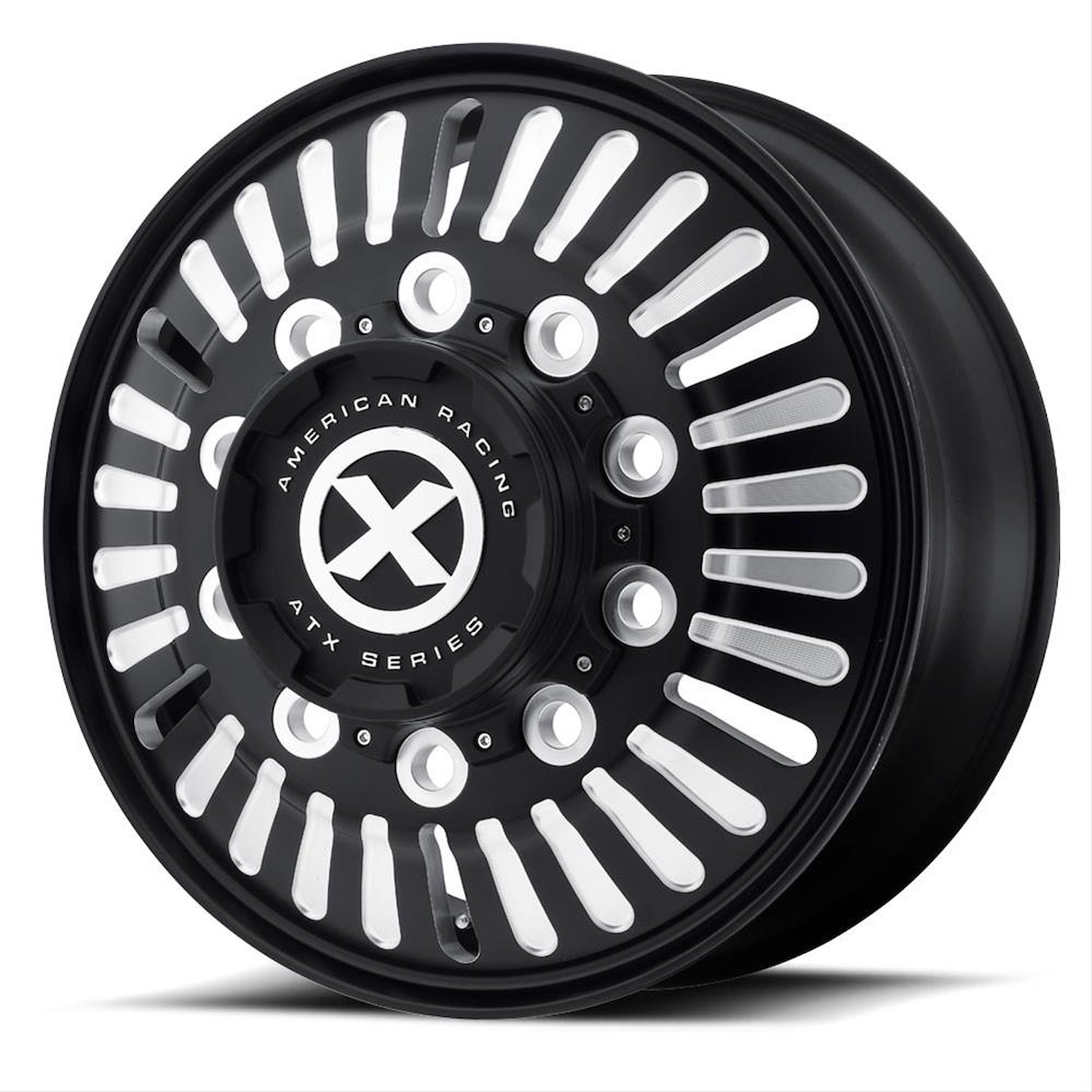 ATX OTR SERIES ROULETTE SATIN BLACK MILLED 22.5 x 8.25 10X11.25 -95 0.88