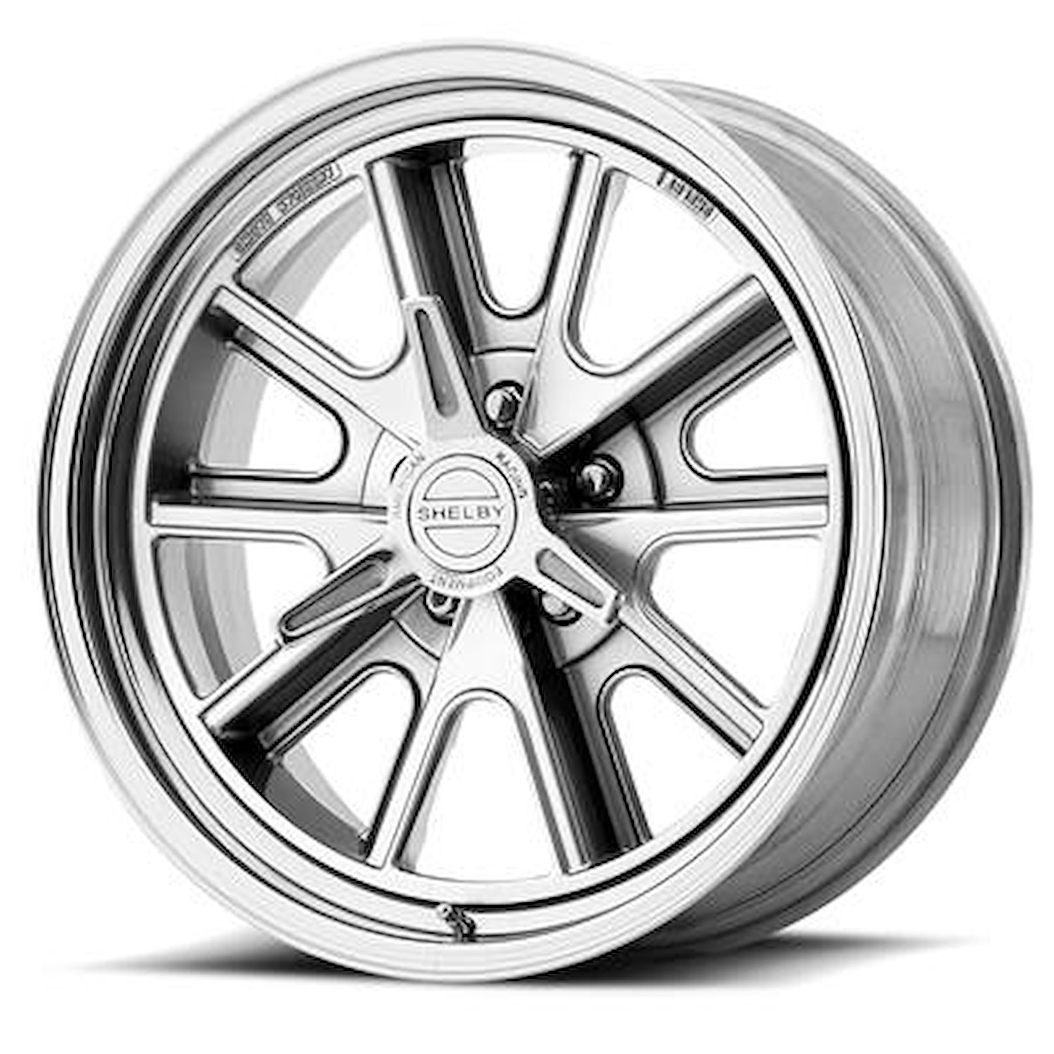 AMERICAN RACING 427 SHELBY COBRA TWO-PIECE POLISHED 17 x 8 5x4.5 -6 4.26