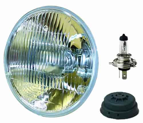 7" Round Vision Plus Halogen Conversion Headlamp Includes 1 Lamp, Dust Boot and Bulb SAE/DOT Approved