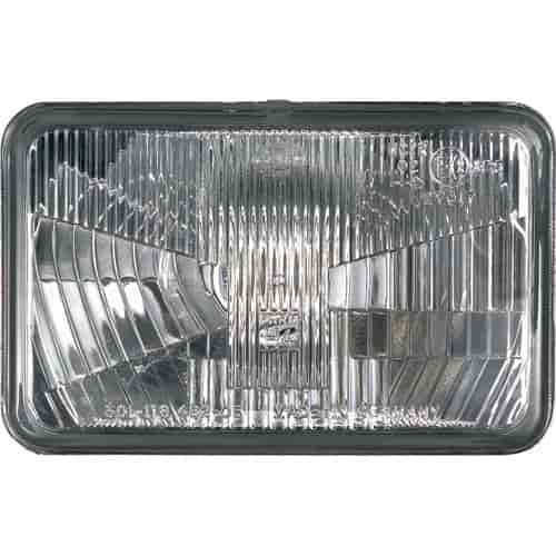4" x 6" Rectangular Vision Plus Halogen Conversion Headlamp Includes 1 Lamp and Dust Boot Bulb NOT Included ECE Approved