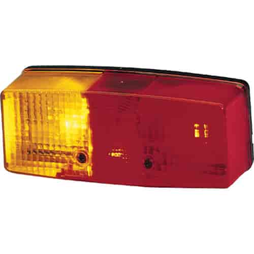 3184 Stop/Turn/Tail Lamp RH Passenger Side Rectangle Red/Amber Lens Bulb Not Incl. ECE Approved