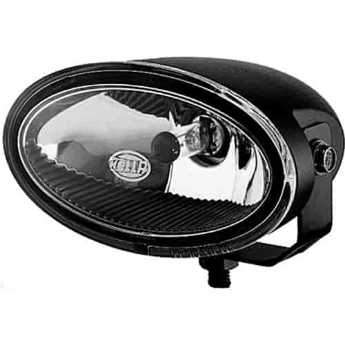 HELLA FF 50 Series Halogen Driving Lamp Kit; Oval; Clear Lens; Black Housing; Upright And Pendant Mo