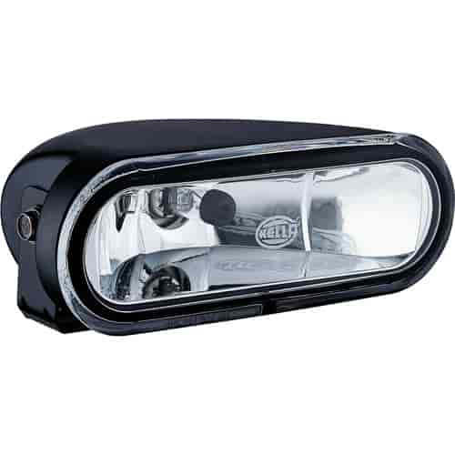 FF 75 Driving Lamp Oval Clear Lens Black Housing Upright And Pendant Mounting Incl. Lamp/12V 55W Bulb/Mounting Hardware