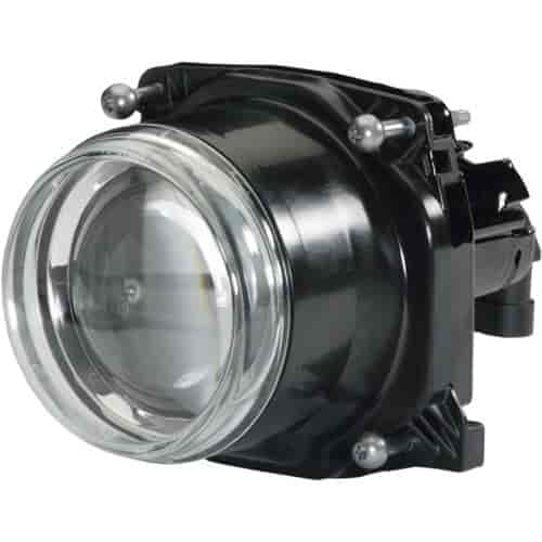 90mm DE Bi-Halogen Module Clear Lens Black Housing High/Low Beam 12V SAE/DOT Approved