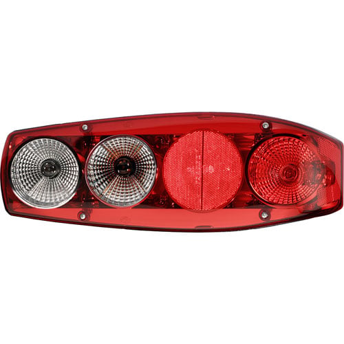 1419 Caraluna II Multifunction Lamp LH Driver Side Red And Clear Lens 12V SAE Approved