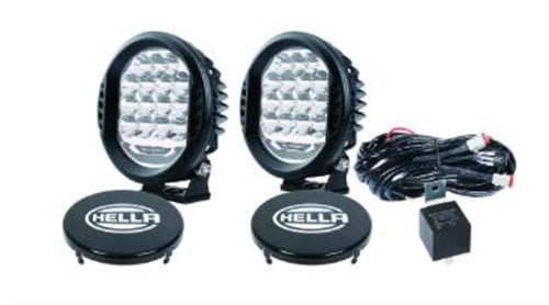 Hella 358117171: ValueFit 500 LED Auxiliary Driving Light Pair - JEGS