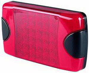 9060 DuraLed Stop/Tail Lamp Rectangle Red Lens Black