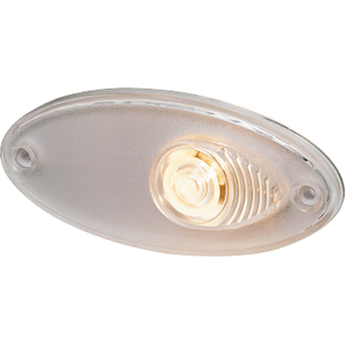 4295 Side Marker Lamp Oval White Lens 12V Front ECE Approved