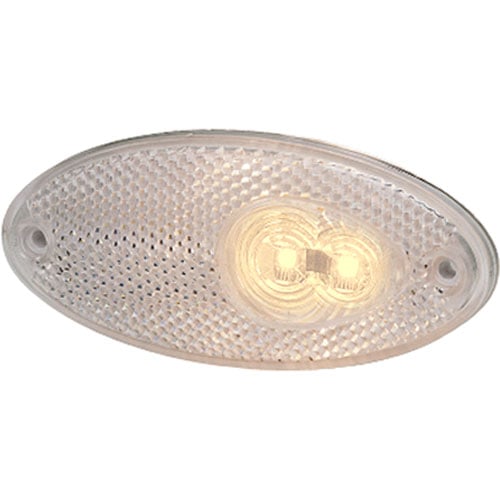 4295 LED Side Marker Lamp Oval Clear Lens