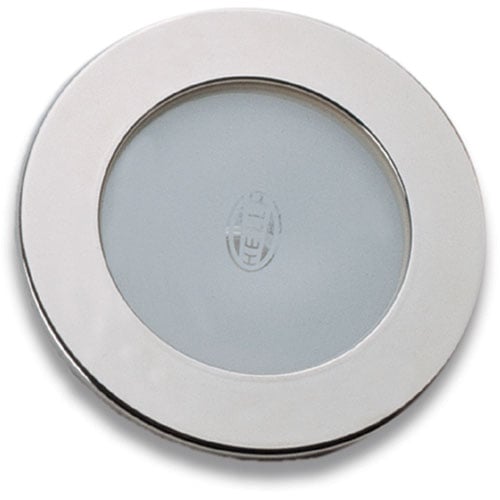 8508 Interior Lamp Round White Lens w/White Rim 12V
