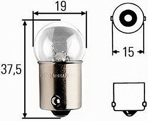 G6 Incandescent Bulb 13.5V 9W
