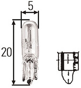 T1.5 Incandescent Bulb 24V 1.2W