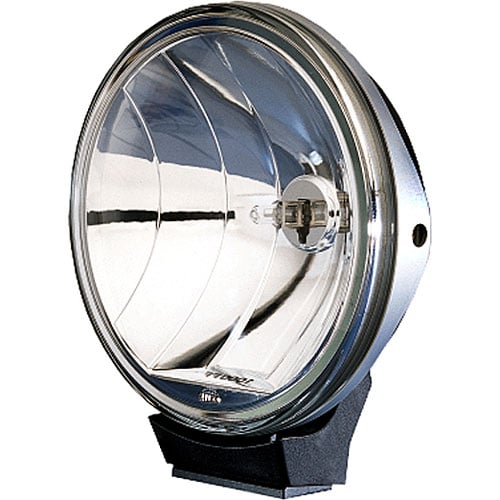 FF 1000 Pencil Beam Lamp; Round; Clr Lens; Blk Hsing w/Slvr Accnt Ring; Upright Mount; Incl. 12V 55W
