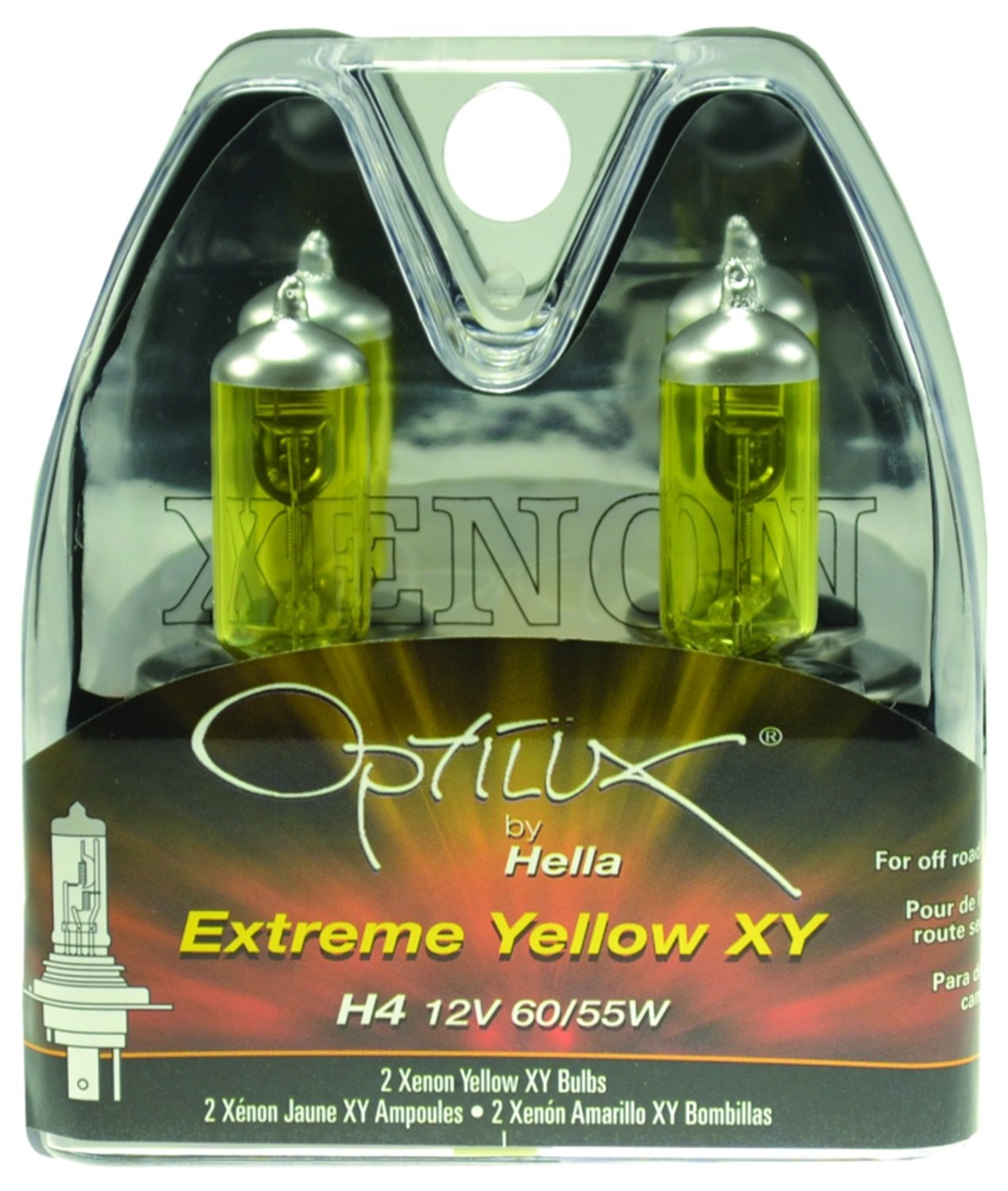 Optilux Extreme Yellow XY Bulbs Bulb Type: H4