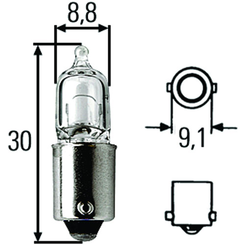 T2.75 Halogen Bulb 12V 20W For PN[001331081]