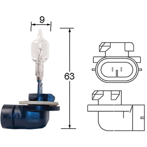 T3.25 Halogen Bulb 12V 37.5W 894