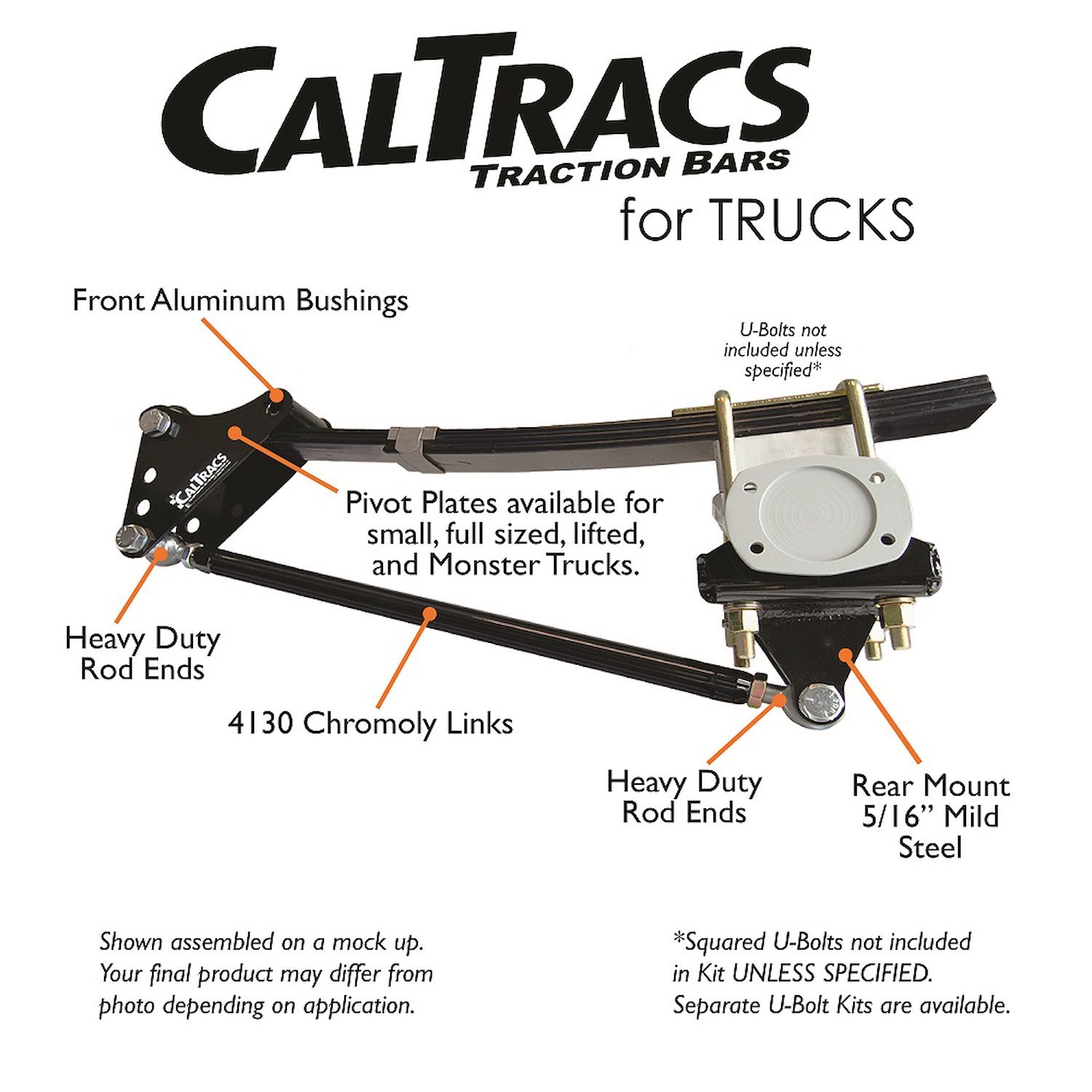 7409 Traction Bars, 1999-2007 Ford F-350 2WD Dually