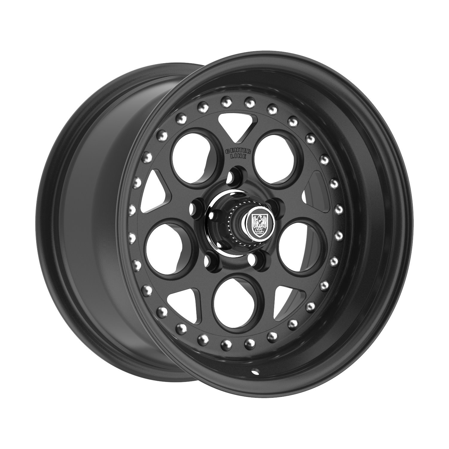 001SB-58065+00 Rev 2.0 Wheel [Wheel Size: 15" x 8"] Satin Black Center with Satin Black Step Lip