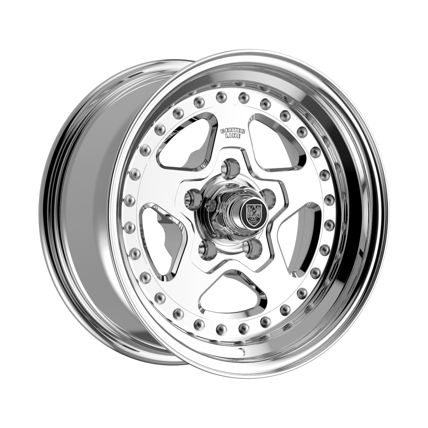 003P-57065-06 Telstar 2.0 Wheel [Wheel Size: 15" x 7"] Polish Center with Polished Step Lip