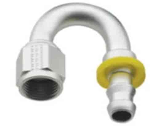 Series 8000 Push-Lite Race Hose End 180-Degree