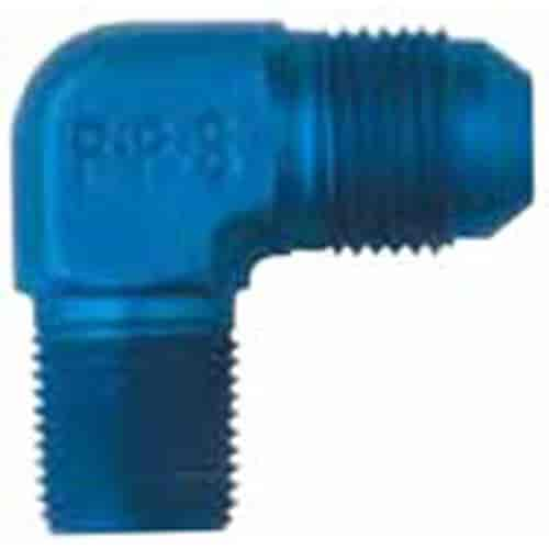 Aluminum 90-Degree Adapter -6 x 1/4 NPT Blue