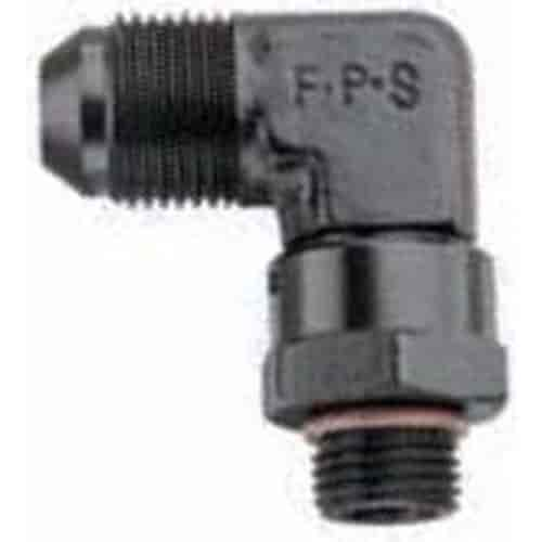 AN 90° Swivel to AN Straight Thread Fitting - 992 -12 x 7/8"-14 (10)