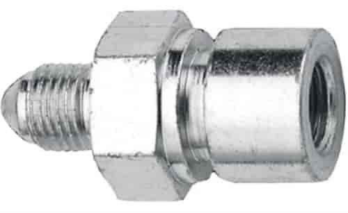 Steel Tubing Adapter - 502 -3 AN x 7/16 in.-24 Inverted Flare