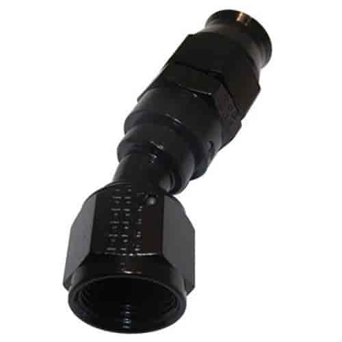 Real-Street Hose End 30 Degree -12 AN [Black]