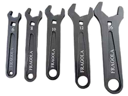 SET OF FIVE WRENCHES