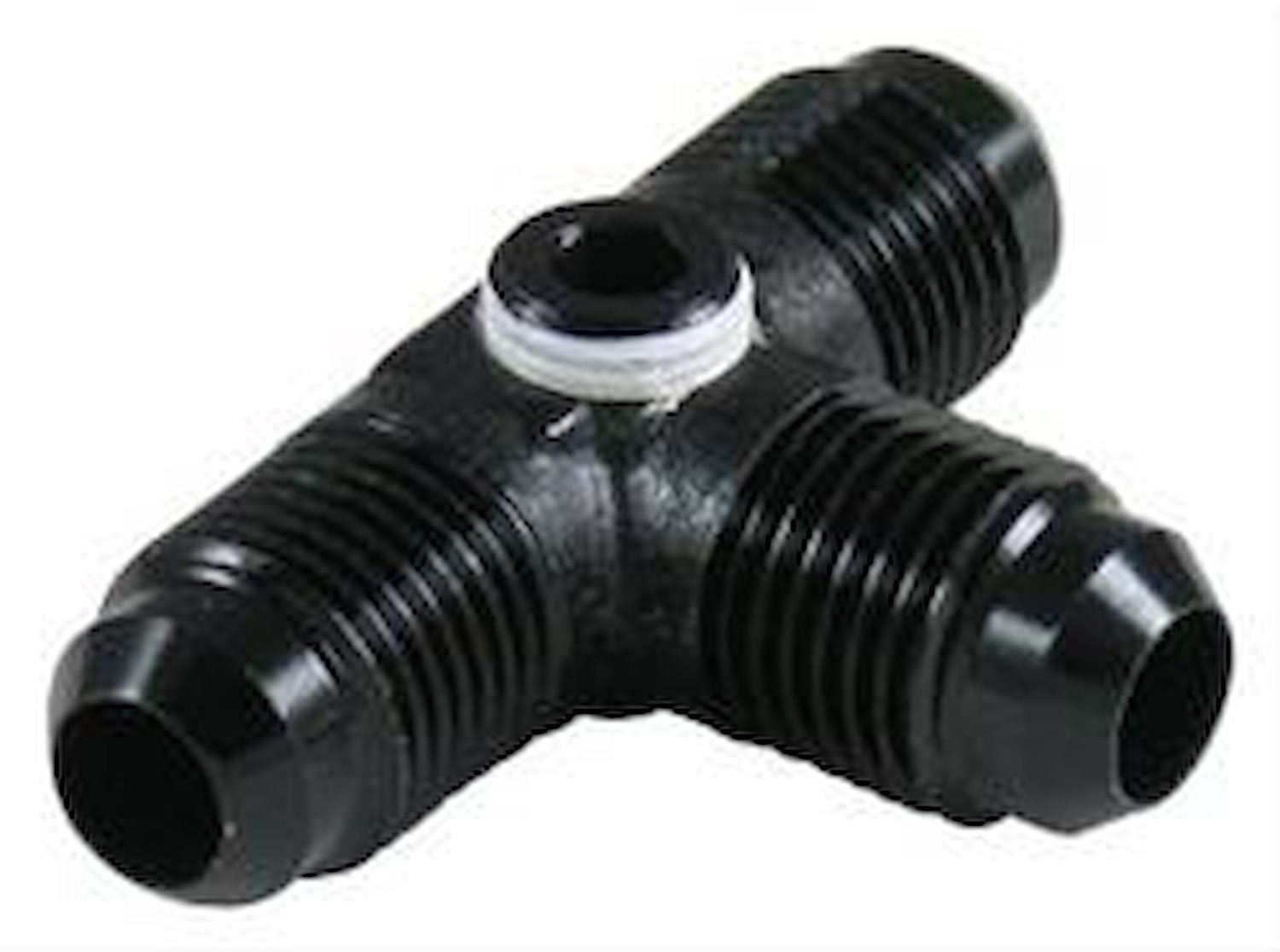 997410BL -10 AN Male Tee Adapter With 1/8 NPT Female Port [Black]