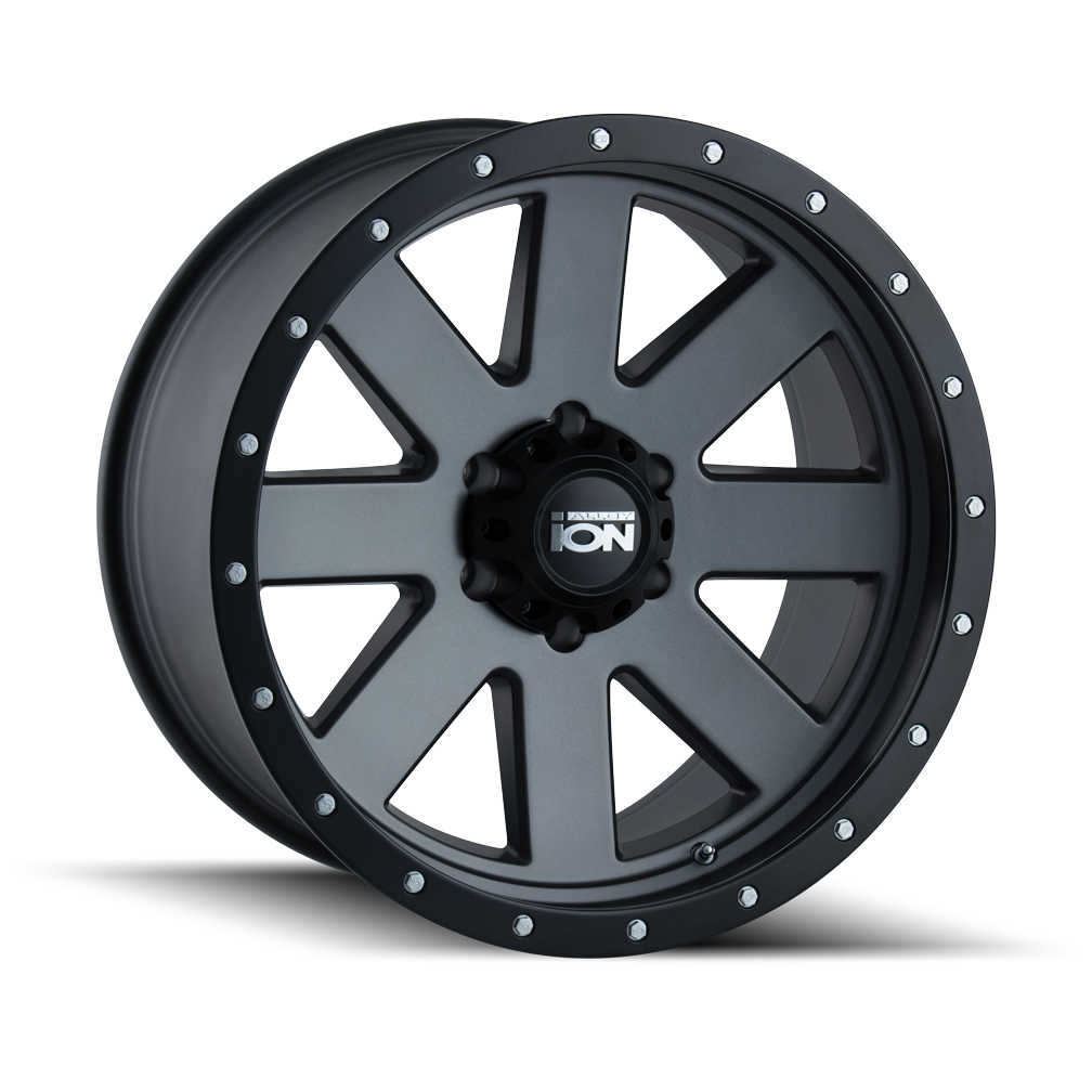 134 134 MATTE GUNMETAL/BLACK BEADLOCK 17X8.5 5-114.3 -6mm 72.60mm