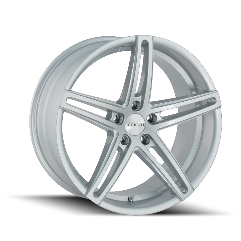 TR73 3273 GLOSS SILVER/MILLED SPOKES 20X8.5 5-120 20mm 74.10mm