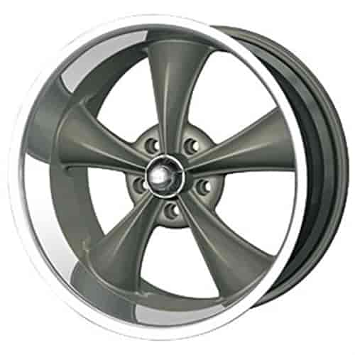 Ridler 695 Series Grey w/Machined Lip Wheel Size: